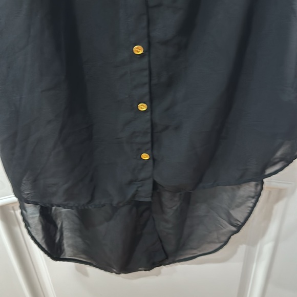 Speed Limit High-low sheer button down dress size 1X - Picture 2 of 8